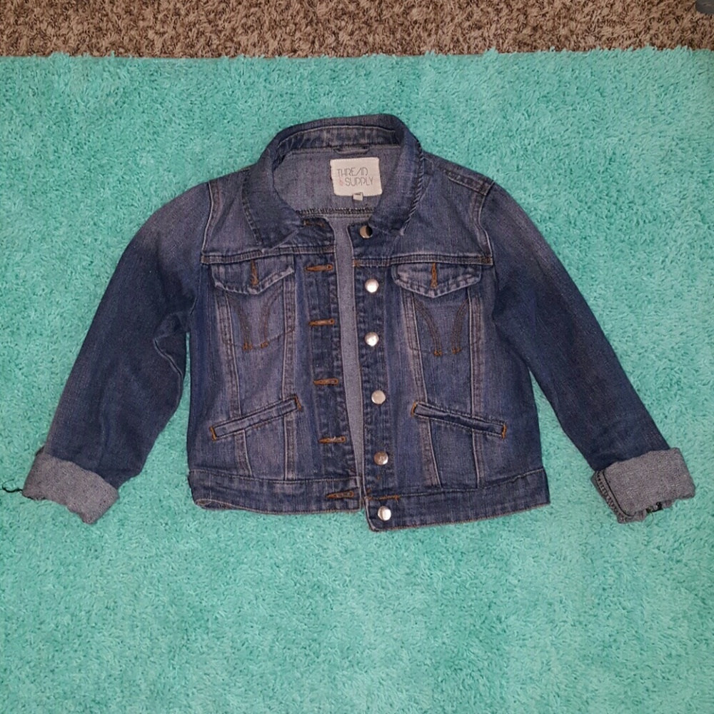 Thread and supply jean jacket